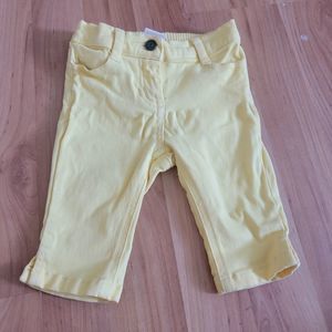 Janie and Jack Yellow Jeans Size 6-12M
